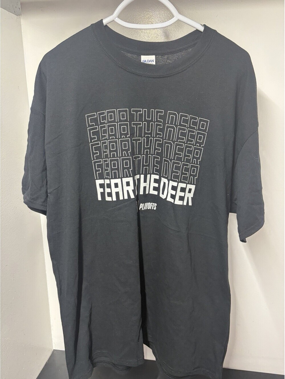 Milwaukee Bucks — ‘Fear The Deer’ Playoffs T-Shirt — Size Men’s XL
